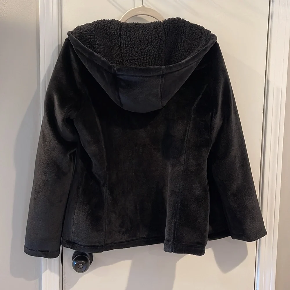 Women's Weatherproof Fleece Furry Zip Up Outerwear Jacket Size Medium - Picture 6 of 6